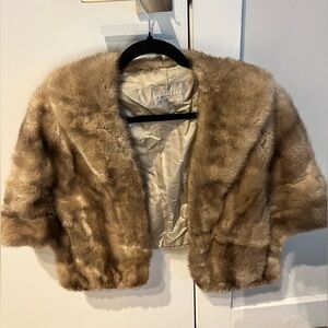 REAL MINK FUR SHRUG/STOLE